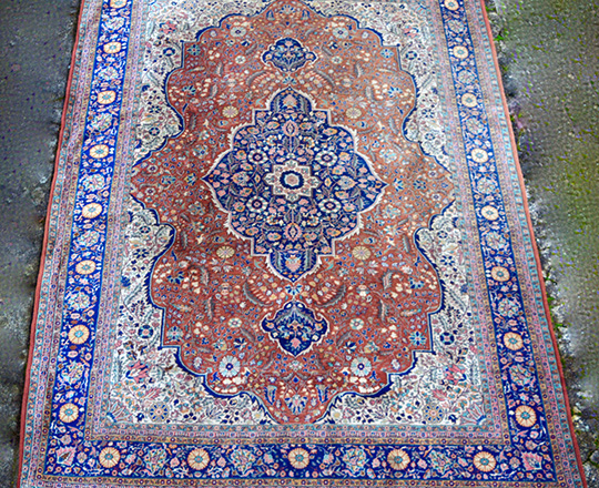 Lot 193: Large turn cent? Turkish carpet. 360 x 255cm.