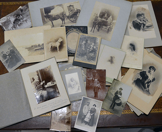 Lot 63: Various 19th cent photos, mainly portaits.
